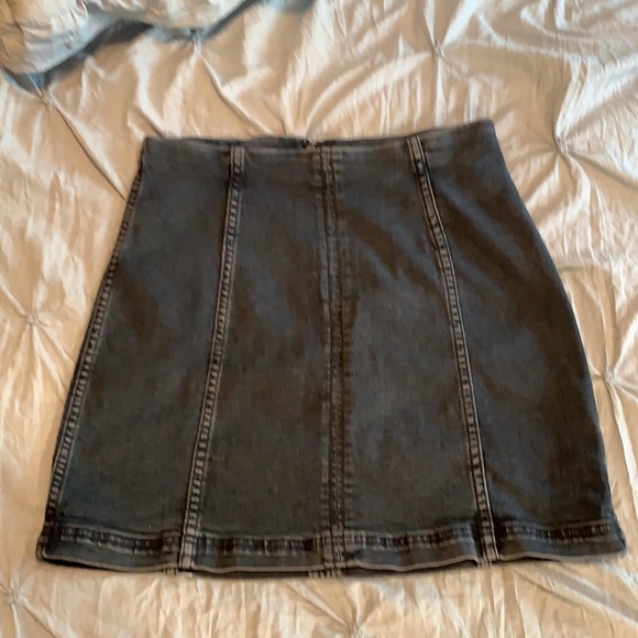 Free People Dresses & Skirts - Distressed Denim Mini🔥